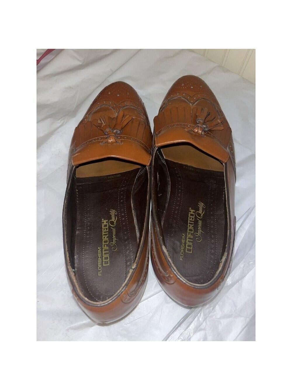 FLORSHEIM LEXINGTON Wingtip LoaferTassel Kiltie SIZE 9.5 E - Picture 10 of 13